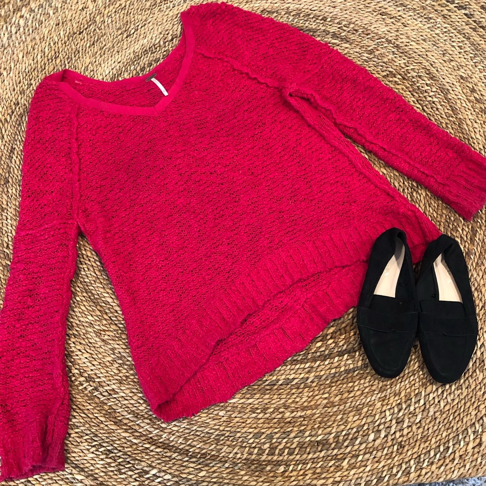 FreePeople Comfy Pink Sweater